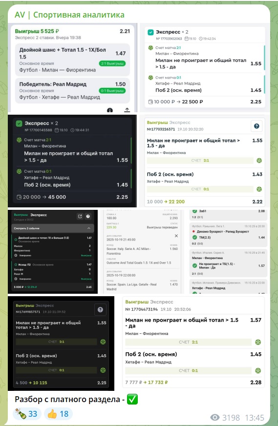 AV Спортивная аналитика каппер