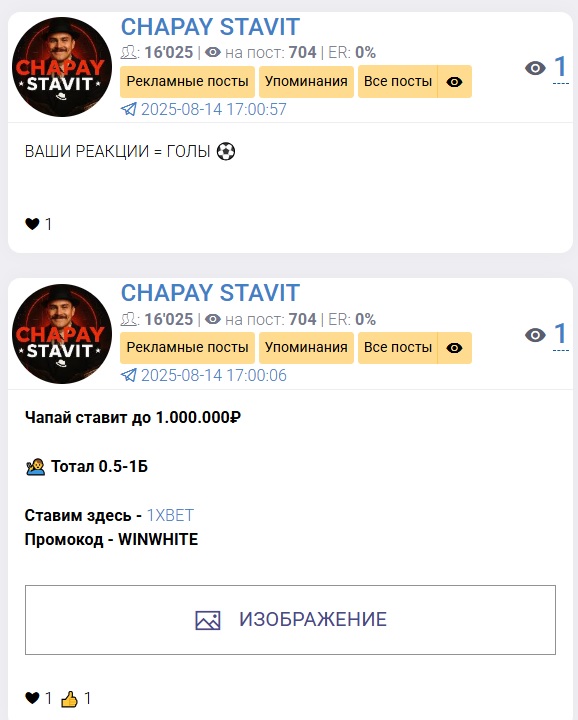CHAPAY STAVIT каппер