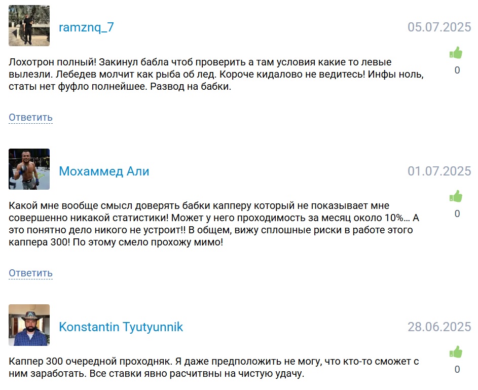 каппер 300 телеграмм канал