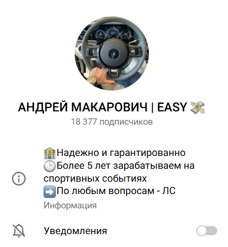 каппер Андрей Макаров