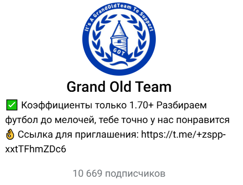 каппер Grand Old Team