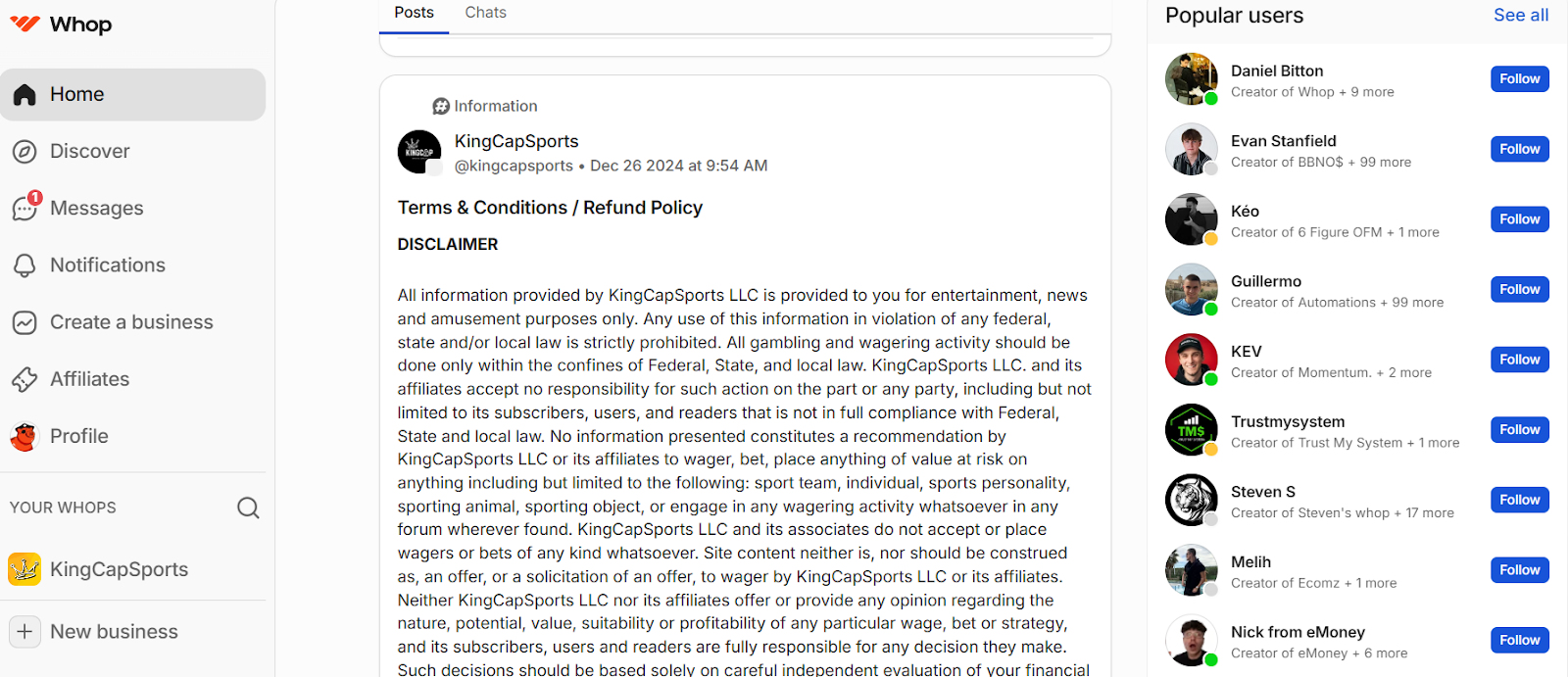 каппер King Kap