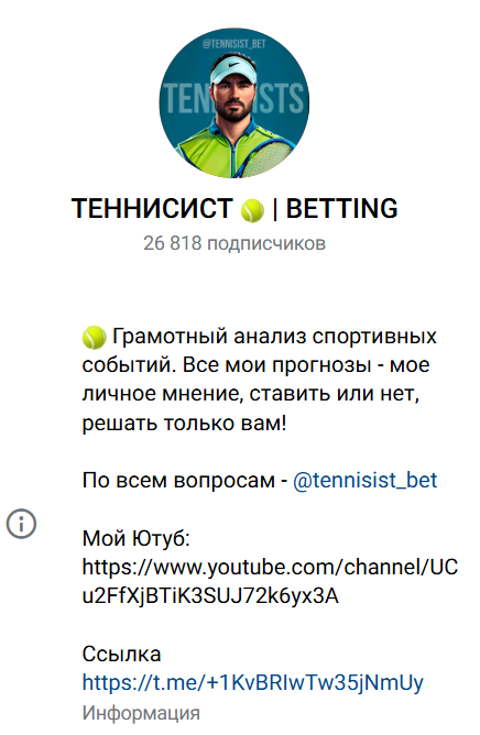 каппер tennisist bet