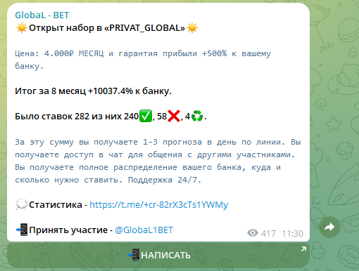 обзор GlobaL BET