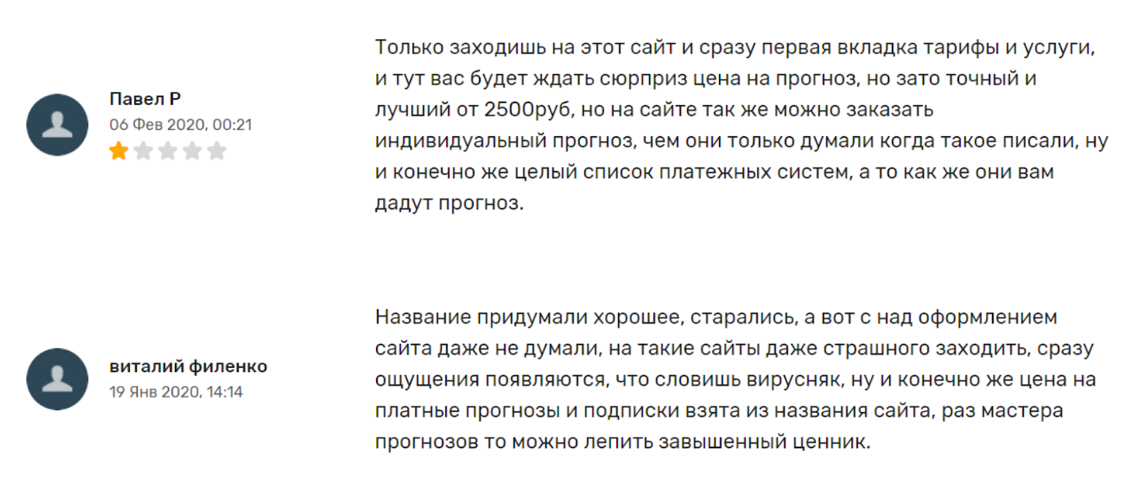 Прогноз Мастера