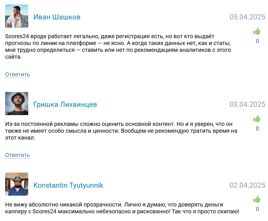 scores 24 каппер