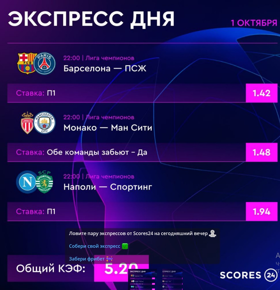 scores24 каппер