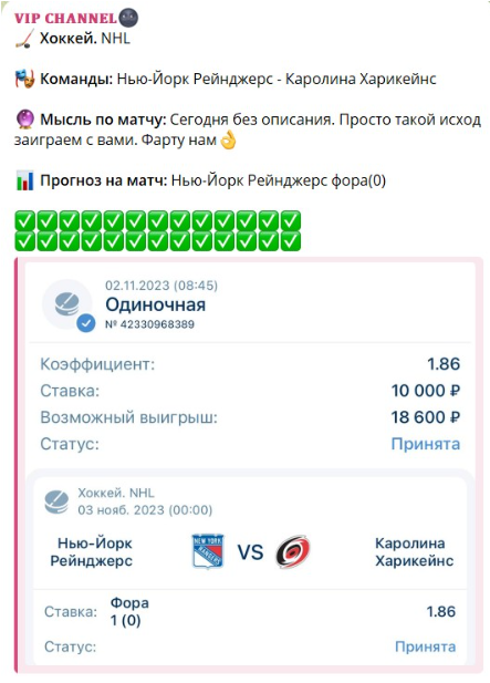статистика VIP Channel