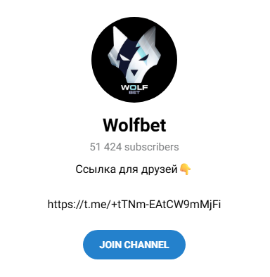 телеграмм WolfBet